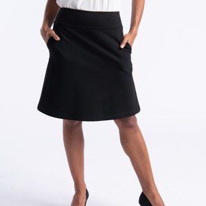 Betabrand Black Work-It Skort - M